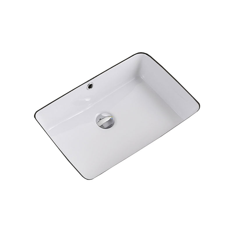 Modern Bathroom Sink Rectangular Vessel Lavatory Sink Pop-Up Drain Clearhalo 'Bathroom Remodel & Bathroom Fixtures' 'Bathroom Sinks & Faucet Components' 'Bathroom Sinks' 'bathroom_sink' 'Home Improvement' 'home_improvement' 'home_improvement_bathroom_sink' 7079463