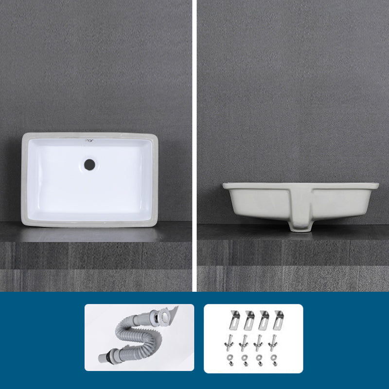 Modern Bathroom Sink Rectangular Vessel Lavatory Sink Pop-Up Drain 21"L x 14"W x 7"H Sink Clearhalo 'Bathroom Remodel & Bathroom Fixtures' 'Bathroom Sinks & Faucet Components' 'Bathroom Sinks' 'bathroom_sink' 'Home Improvement' 'home_improvement' 'home_improvement_bathroom_sink' 7079467