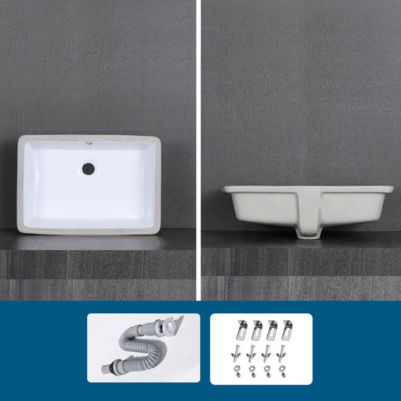 Modern Bathroom Sink Rectangular Vessel Lavatory Sink Pop-Up Drain 22"L x 16"W x 7"H Sink Clearhalo 'Bathroom Remodel & Bathroom Fixtures' 'Bathroom Sinks & Faucet Components' 'Bathroom Sinks' 'bathroom_sink' 'Home Improvement' 'home_improvement' 'home_improvement_bathroom_sink' 7079468