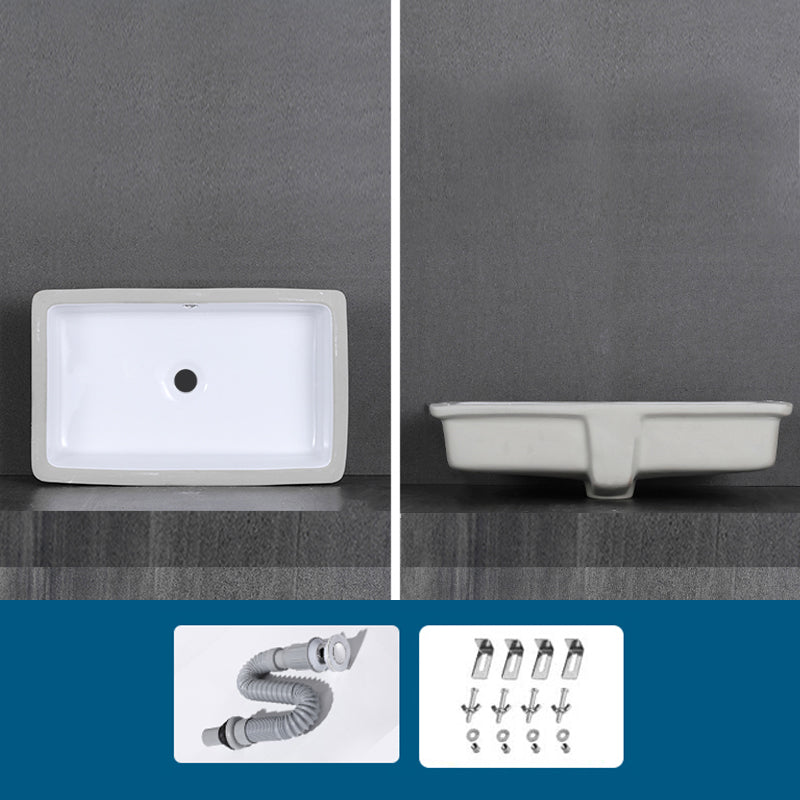 Modern Bathroom Sink Rectangular Vessel Lavatory Sink Pop-Up Drain 24"L x 15"W x 7"H Sink Clearhalo 'Bathroom Remodel & Bathroom Fixtures' 'Bathroom Sinks & Faucet Components' 'Bathroom Sinks' 'bathroom_sink' 'Home Improvement' 'home_improvement' 'home_improvement_bathroom_sink' 7079469