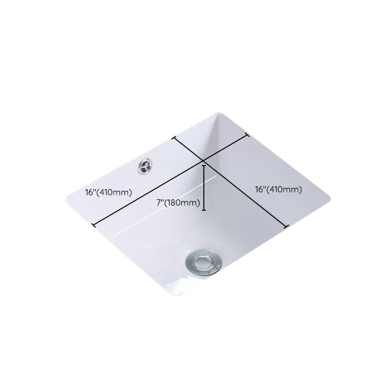 Modern Bathroom Sink Rectangular Vessel Lavatory Sink Pop-Up Drain Clearhalo 'Bathroom Remodel & Bathroom Fixtures' 'Bathroom Sinks & Faucet Components' 'Bathroom Sinks' 'bathroom_sink' 'Home Improvement' 'home_improvement' 'home_improvement_bathroom_sink' 7079476