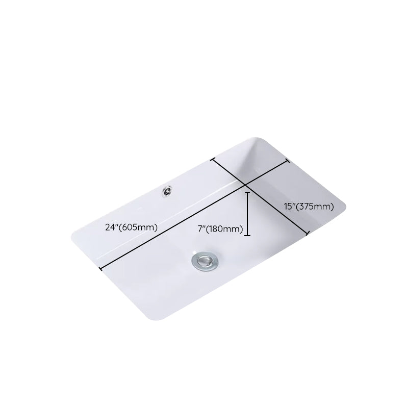 Modern Bathroom Sink Rectangular Vessel Lavatory Sink Pop-Up Drain Clearhalo 'Bathroom Remodel & Bathroom Fixtures' 'Bathroom Sinks & Faucet Components' 'Bathroom Sinks' 'bathroom_sink' 'Home Improvement' 'home_improvement' 'home_improvement_bathroom_sink' 7079481