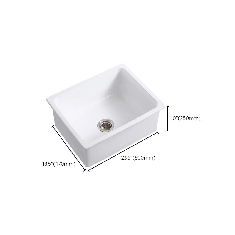 Farm Style Bathroom Sink Ceramic Rectangular Washroom Sink with Faucet Clearhalo 'Bathroom Remodel & Bathroom Fixtures' 'Bathroom Sinks & Faucet Components' 'Bathroom Sinks' 'bathroom_sink' 'Home Improvement' 'home_improvement' 'home_improvement_bathroom_sink' 7079513