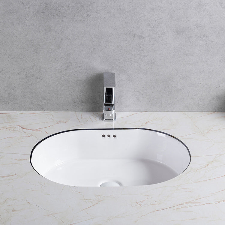 Traditional Undermount Bathroom Sink Porcelain Rectangular with Basin Basin Sink Only Clearhalo 'Bathroom Remodel & Bathroom Fixtures' 'Bathroom Sinks & Faucet Components' 'Bathroom Sinks' 'bathroom_sink' 'Home Improvement' 'home_improvement' 'home_improvement_bathroom_sink' 7079537