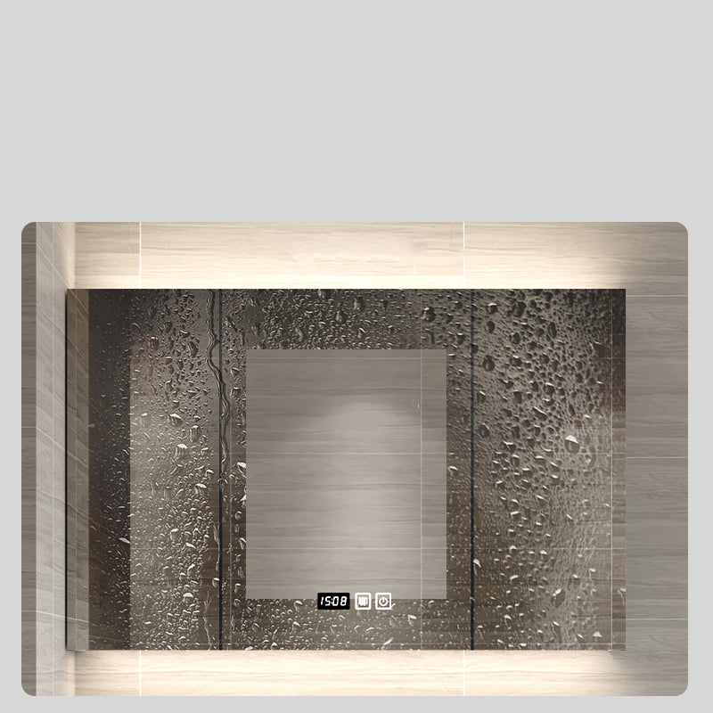 Wood Frame Bath Vanity Door Wall-Mounted Single Sink Mirror Rectangular White Vanity Clearhalo 'Bathroom Remodel & Bathroom Fixtures' 'Bathroom Vanities' 'bathroom_vanities' 'Home Improvement' 'home_improvement' 'home_improvement_bathroom_vanities' 7079555