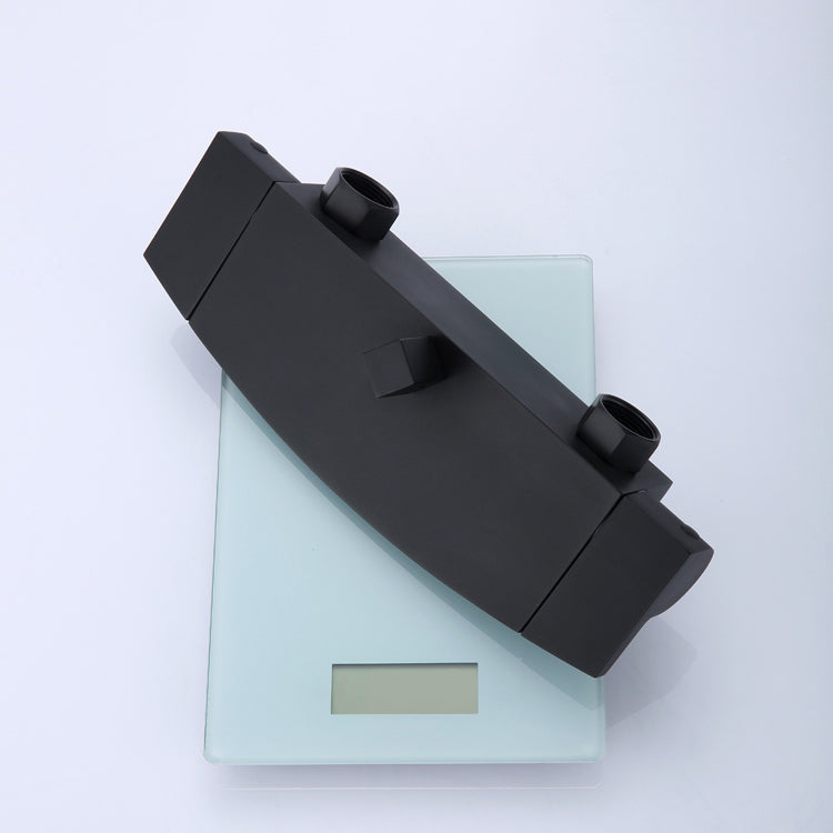 Modern Bathtub Faucet Copper Lever Handles Waterfall Wall Mounted Tub Faucet Trim Clearhalo 'Bathroom Remodel & Bathroom Fixtures' 'Bathtub Faucets' 'bathtub_faucets' 'Home Improvement' 'home_improvement' 'home_improvement_bathtub_faucets' 7079998