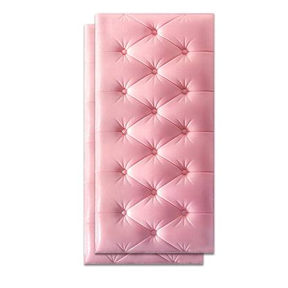 Contemporary Wall Covering Paneling Textured Wall Interior Water Proof Upholstered Plank Light Pink Clearhalo 'Flooring 'Home Improvement' 'home_improvement' 'home_improvement_wall_paneling' 'Wall Paneling' 'wall_paneling' 'Walls & Ceilings' Walls and Ceiling' 7080010