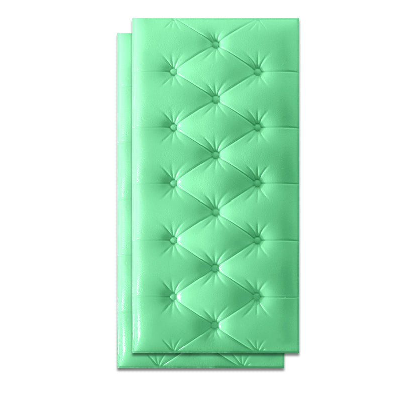 Contemporary Wall Covering Paneling Textured Wall Interior Water Proof Upholstered Plank Light Green Clearhalo 'Flooring 'Home Improvement' 'home_improvement' 'home_improvement_wall_paneling' 'Wall Paneling' 'wall_paneling' 'Walls & Ceilings' Walls and Ceiling' 7080018