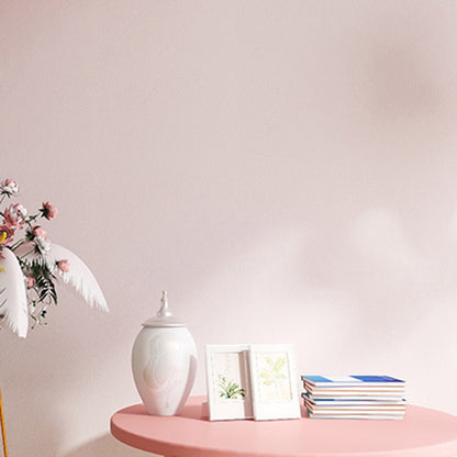 Contemporary Pearl Wainscoting PVC Wall Access Panel Peel and Stick Foam Baseboard Light Pink 9'2\ (280cm) Clearhalo 'Flooring 'Home Improvement' 'home_improvement' 'home_improvement_wall_paneling' 'Wall Paneling' 'wall_paneling' 'Walls & Ceilings' Walls and Ceiling' 7080028