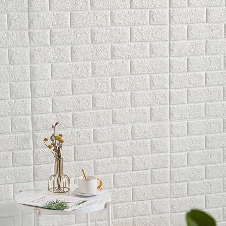 Industrial Pearl Wainscoting PVC Wall Access Panel Peel and Stick Wall Tile Ivory 1181.1" Clearhalo 'Flooring 'Home Improvement' 'home_improvement' 'home_improvement_wall_paneling' 'Wall Paneling' 'wall_paneling' 'Walls & Ceilings' Walls and Ceiling' 7080107