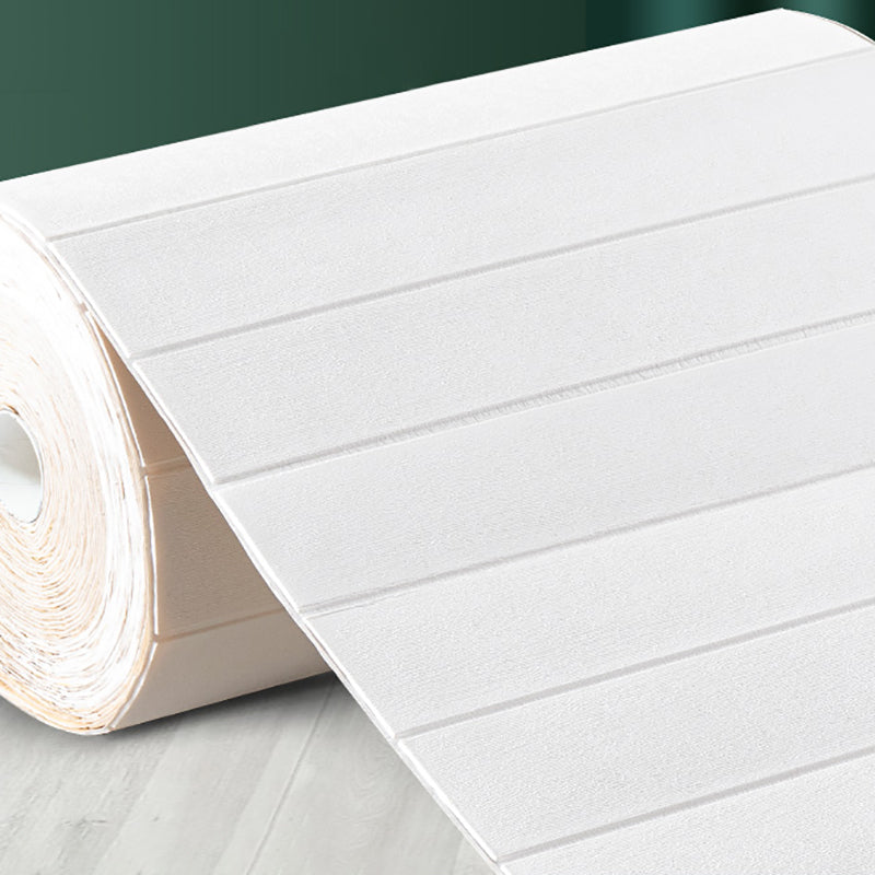 Industrial Pearl Wainscoting PVC Wall Access Panel Peel and Stick Wall Tile White 1181.1" Clearhalo 'Flooring 'Home Improvement' 'home_improvement' 'home_improvement_wall_paneling' 'Wall Paneling' 'wall_paneling' 'Walls & Ceilings' Walls and Ceiling' 7080111