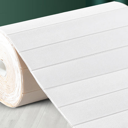 Industrial Pearl Wainscoting PVC Wall Access Panel Peel and Stick Wall Tile White 1181.1" Clearhalo 'Flooring 'Home Improvement' 'home_improvement' 'home_improvement_wall_paneling' 'Wall Paneling' 'wall_paneling' 'Walls & Ceilings' Walls and Ceiling' 7080111