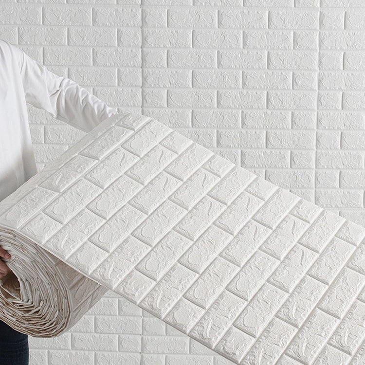 Industrial Pearl Wainscoting PVC Wall Access Panel Peel and Stick Wall Tile Clearhalo 'Flooring 'Home Improvement' 'home_improvement' 'home_improvement_wall_paneling' 'Wall Paneling' 'wall_paneling' 'Walls & Ceilings' Walls and Ceiling' 7080122