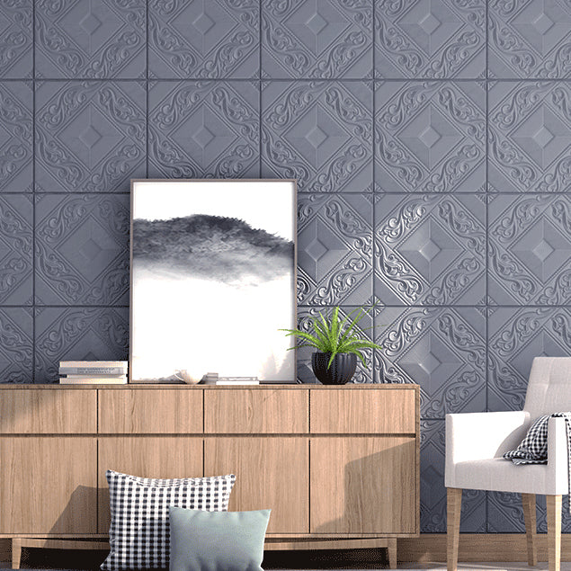 Modern Tin Backsplash Paneling Three-dimensional Printing Wall Ceiling Board Clearhalo 'Flooring 'Home Improvement' 'home_improvement' 'home_improvement_wall_paneling' 'Wall Paneling' 'wall_paneling' 'Walls & Ceilings' Walls and Ceiling' 7080184