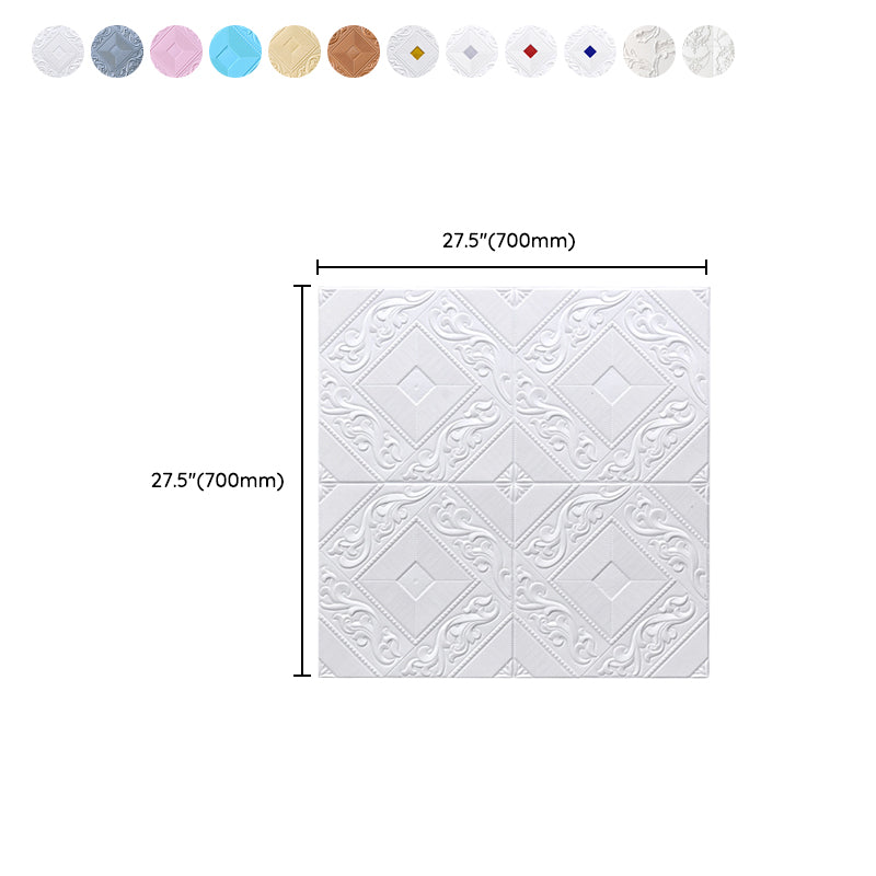 Modern Tin Backsplash Paneling Three-dimensional Printing Wall Ceiling Board Clearhalo 'Flooring 'Home Improvement' 'home_improvement' 'home_improvement_wall_paneling' 'Wall Paneling' 'wall_paneling' 'Walls & Ceilings' Walls and Ceiling' 7080190