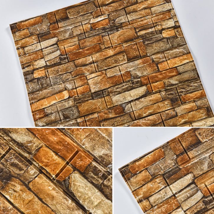 Industrial Wall Plank 3D Brick Bathroom Wall Panels Set of 5 Clearhalo 'Flooring 'Home Improvement' 'home_improvement' 'home_improvement_wall_paneling' 'Wall Paneling' 'wall_paneling' 'Walls & Ceilings' Walls and Ceiling' 7080209