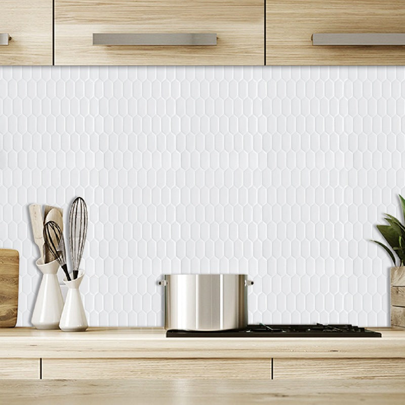 Modern Peel & Stick Field Tile PVC Hexagonal Mosaic Tile Peel and Stick Backsplash Clearhalo 'Flooring 'Home Improvement' 'home_improvement' 'home_improvement_peel_stick_blacksplash' 'Peel & Stick Backsplash Tile' 'peel_stick_blacksplash' 'Walls & Ceilings' Walls and Ceiling' 7080234