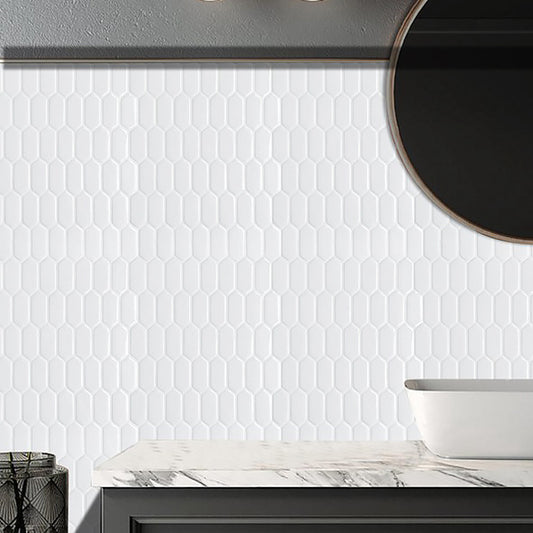 Modern Peel & Stick Field Tile PVC Hexagonal Mosaic Tile Peel and Stick Backsplash Clearhalo 'Flooring 'Home Improvement' 'home_improvement' 'home_improvement_peel_stick_blacksplash' 'Peel & Stick Backsplash Tile' 'peel_stick_blacksplash' 'Walls & Ceilings' Walls and Ceiling' 7080237
