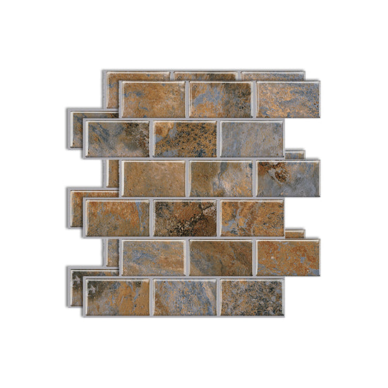 Matte Square Peel & Stick Tile Stone Composite Subway Tile for Kitchen ...