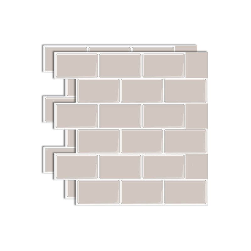 Square Peel & Stick Tile Stone Composite Subway Tile for Kitchen Backsplash Apricot Clearhalo 'Flooring 'Home Improvement' 'home_improvement' 'home_improvement_peel_stick_blacksplash' 'Peel & Stick Backsplash Tile' 'peel_stick_blacksplash' 'Walls & Ceilings' Walls and Ceiling' 7080310