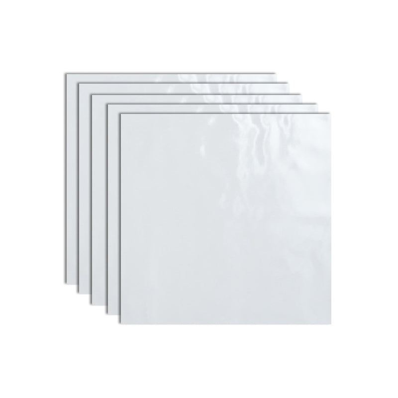 Porcelain Single Tile Contemporary Indoor Peel and Stick Wall Tile White Square 200-Piece Set Clearhalo 'Flooring 'Home Improvement' 'home_improvement' 'home_improvement_peel_stick_blacksplash' 'Peel & Stick Backsplash Tile' 'peel_stick_blacksplash' 'Walls & Ceilings' Walls and Ceiling' 7080324