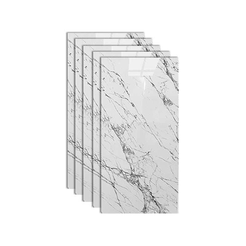 Stain Resistant Peel & Stick Tile Marbling Single Tile for Kitchen Backsplash White-Gray Clearhalo 'Flooring 'Home Improvement' 'home_improvement' 'home_improvement_peel_stick_blacksplash' 'Peel & Stick Backsplash Tile' 'peel_stick_blacksplash' 'Walls & Ceilings' Walls and Ceiling' 7080344