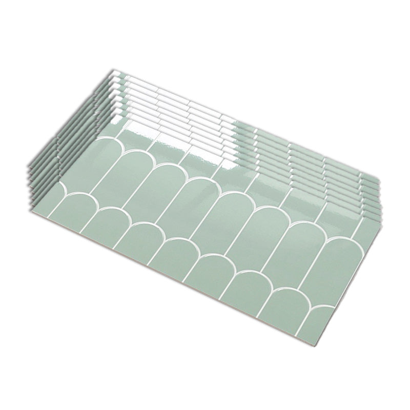 Modern Style Floor Tile Rectangle Straight Edge Floor Tile for Bathroom Light Green White 12"L x 24"W Clearhalo 'Floor Tiles & Wall Tiles' 'floor_tiles_wall_tiles' 'Flooring 'Home Improvement' 'home_improvement' 'home_improvement_floor_tiles_wall_tiles' Walls and Ceiling' 7080360