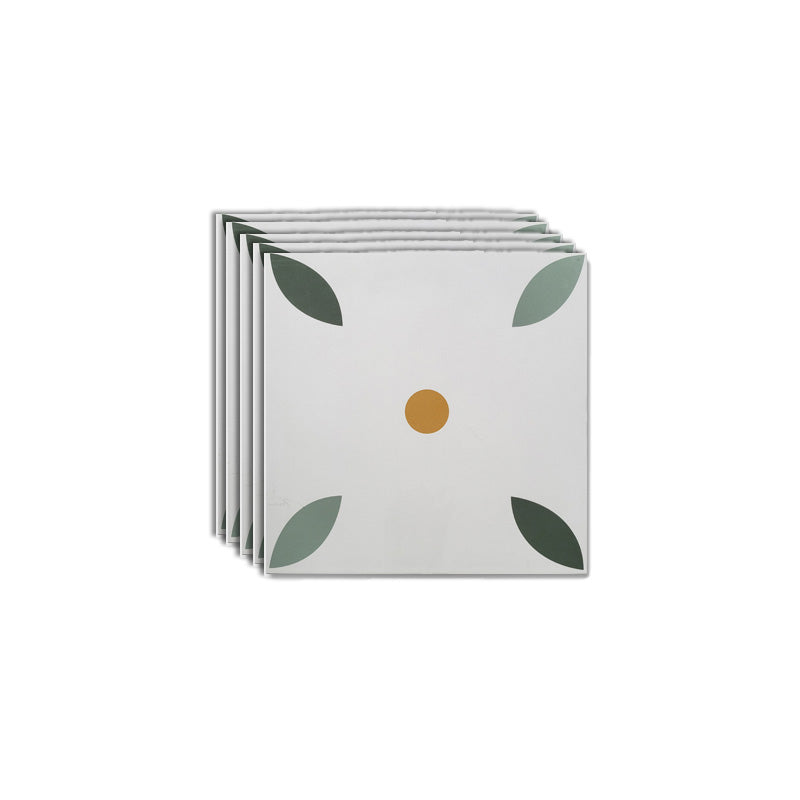 Modern Style Floor Tile Rectangle Straight Edge Floor Tile for Bathroom Light Green White 12"L x 12"W Clearhalo 'Floor Tiles & Wall Tiles' 'floor_tiles_wall_tiles' 'Flooring 'Home Improvement' 'home_improvement' 'home_improvement_floor_tiles_wall_tiles' Walls and Ceiling' 7080364