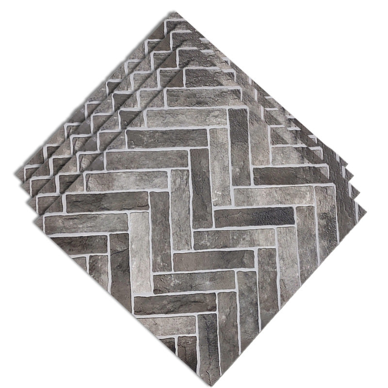 Modern Style Outdoor Floor Tile Square Straight Edge Vintage Floor Tile Light Gray-Black Clearhalo 'Floor Tiles & Wall Tiles' 'floor_tiles_wall_tiles' 'Flooring 'Home Improvement' 'home_improvement' 'home_improvement_floor_tiles_wall_tiles' Walls and Ceiling' 7080417