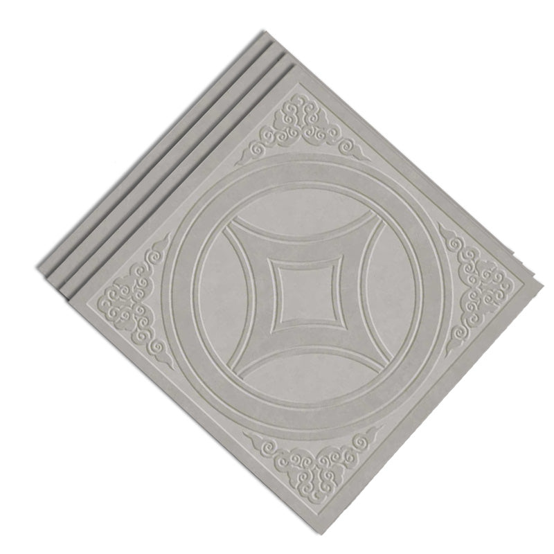 Modern Style Outdoor Floor Tile Square Straight Edge Vintage Floor Tile White-Gray Clearhalo 'Floor Tiles & Wall Tiles' 'floor_tiles_wall_tiles' 'Flooring 'Home Improvement' 'home_improvement' 'home_improvement_floor_tiles_wall_tiles' Walls and Ceiling' 7080427