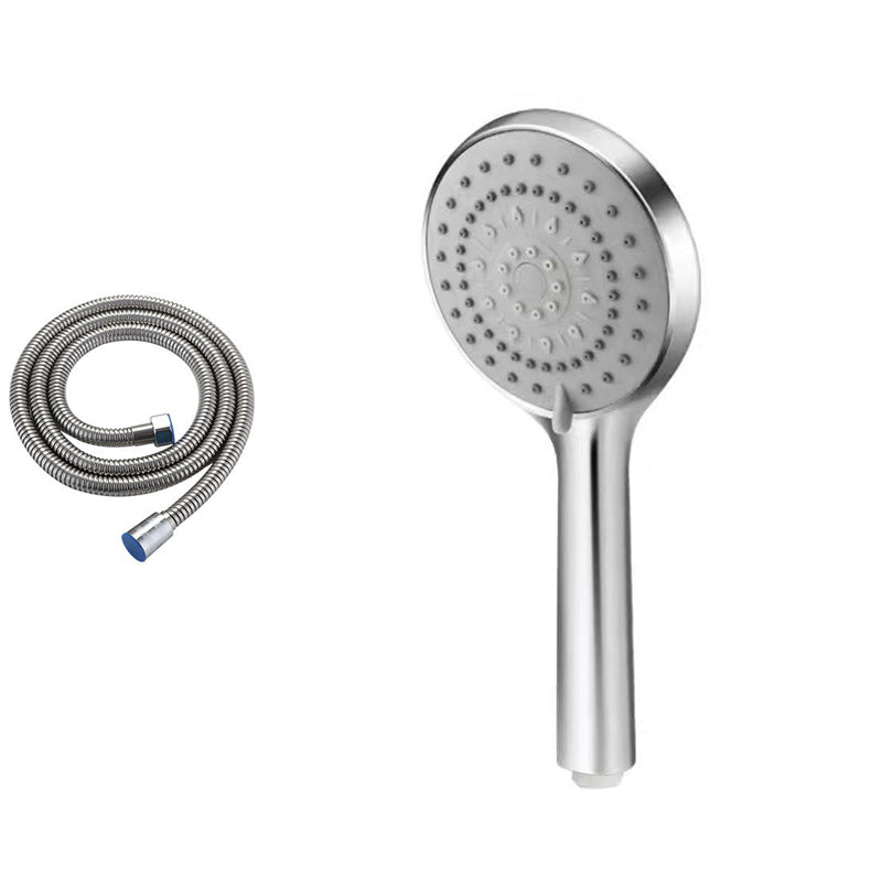 Modern Adjustable Hand Shower Chrome Round Handheld Shower Head Shower Head with Hose Clearhalo 'Bathroom Remodel & Bathroom Fixtures' 'Home Improvement' 'home_improvement' 'home_improvement_shower_heads' 'Shower Heads' 'shower_heads' 'Showers & Bathtubs Plumbing' 'Showers & Bathtubs' 7080436