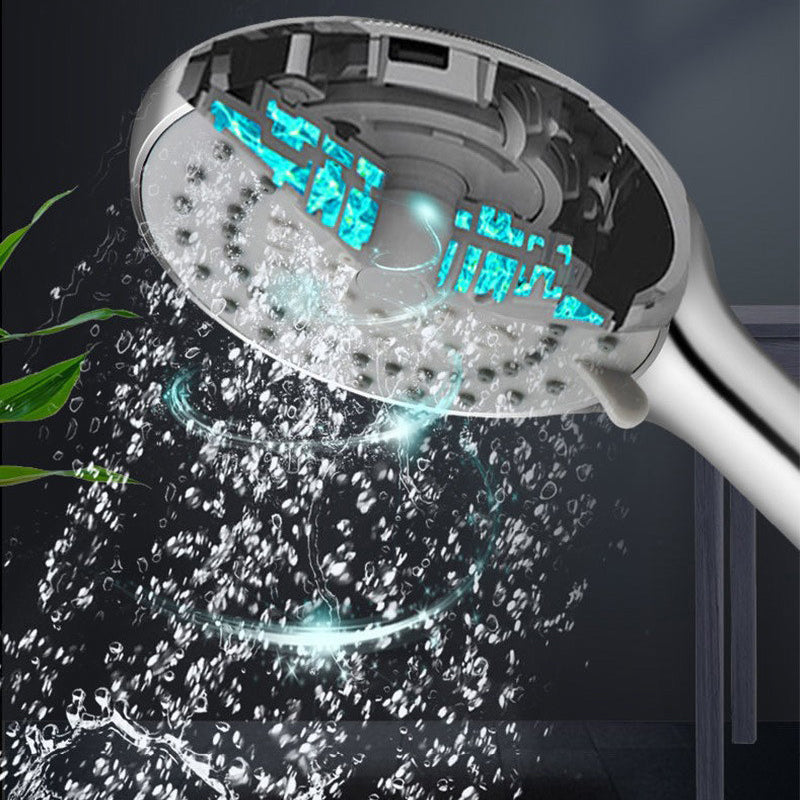 Modern Adjustable Hand Shower Chrome Round Handheld Shower Head Clearhalo 'Bathroom Remodel & Bathroom Fixtures' 'Home Improvement' 'home_improvement' 'home_improvement_shower_heads' 'Shower Heads' 'shower_heads' 'Showers & Bathtubs Plumbing' 'Showers & Bathtubs' 7080440