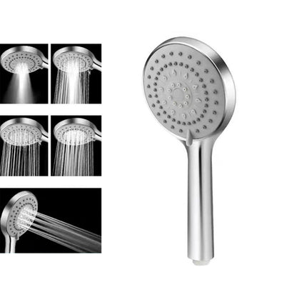 Modern Adjustable Hand Shower Chrome Round Handheld Shower Head Hand Shower None Clearhalo 'Bathroom Remodel & Bathroom Fixtures' 'Home Improvement' 'home_improvement' 'home_improvement_shower_heads' 'Shower Heads' 'shower_heads' 'Showers & Bathtubs Plumbing' 'Showers & Bathtubs' 7080441