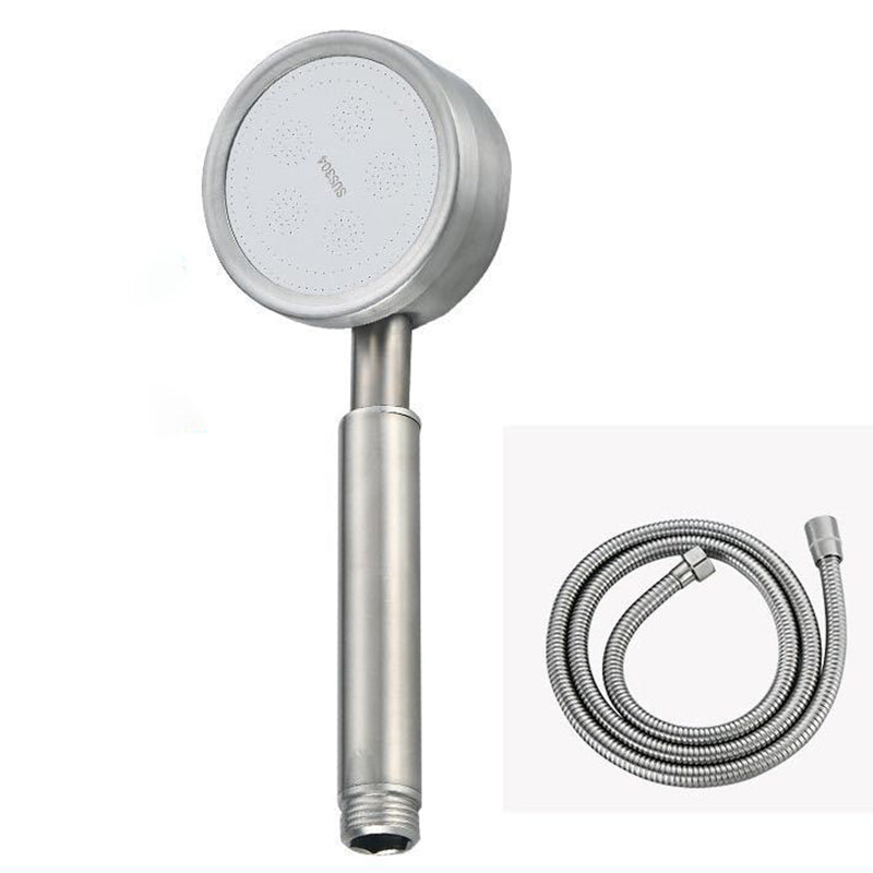 Modern Hand Shower Stainless Steel Handheld Shower Head Wall-Mount Shower Combo Shower & Explosion-proof Hose Clearhalo 'Bathroom Remodel & Bathroom Fixtures' 'Home Improvement' 'home_improvement' 'home_improvement_shower_heads' 'Shower Heads' 'shower_heads' 'Showers & Bathtubs Plumbing' 'Showers & Bathtubs' 7080455