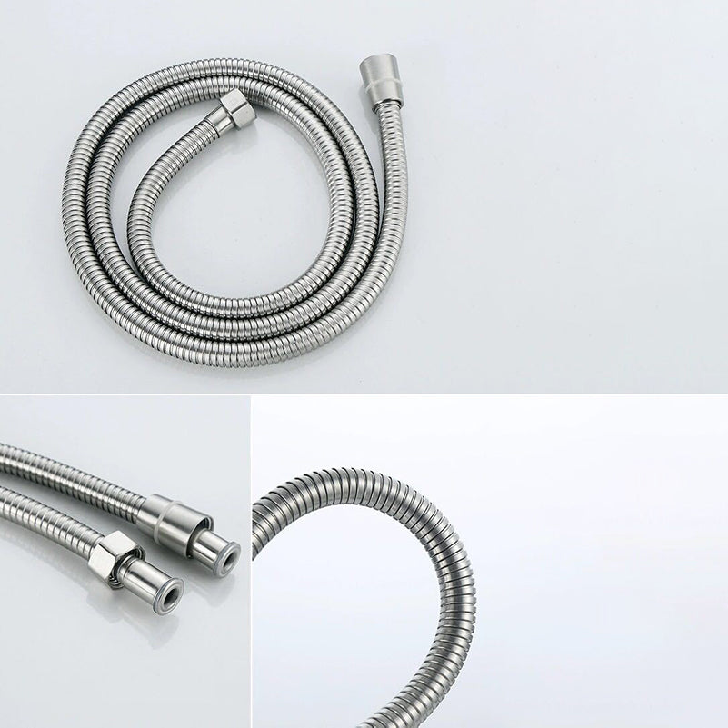 Modern Hand Shower Stainless Steel Handheld Shower Head Wall-Mount Shower Combo Clearhalo 'Bathroom Remodel & Bathroom Fixtures' 'Home Improvement' 'home_improvement' 'home_improvement_shower_heads' 'Shower Heads' 'shower_heads' 'Showers & Bathtubs Plumbing' 'Showers & Bathtubs' 7080458