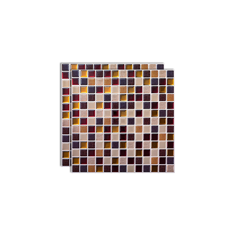 Square Peel & Stick Tile Stone Composite Subway Tile for Backsplash Wall Brown Clearhalo 'Flooring 'Home Improvement' 'home_improvement' 'home_improvement_peel_stick_blacksplash' 'Peel & Stick Backsplash Tile' 'peel_stick_blacksplash' 'Walls & Ceilings' Walls and Ceiling' 7080785