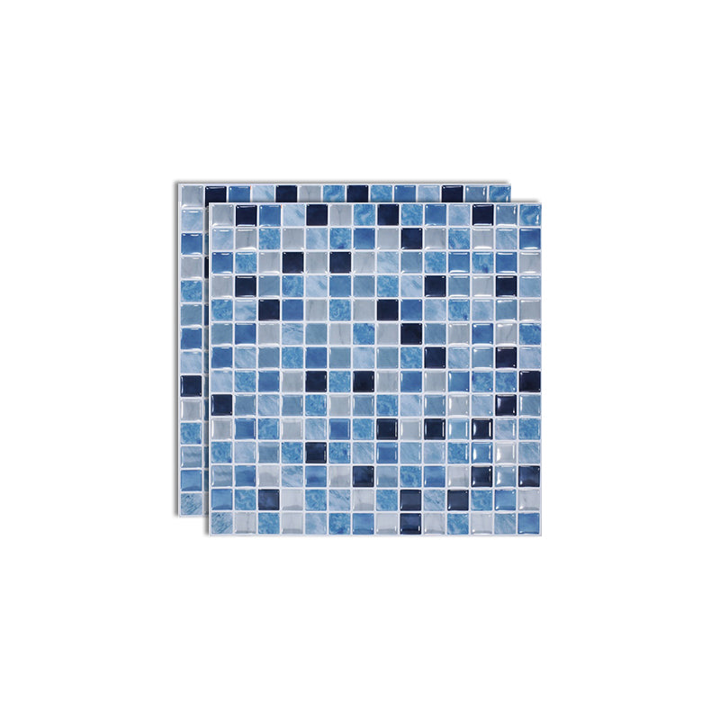 Square Peel & Stick Tile Stone Composite Subway Tile for Backsplash Wall Blue Clearhalo 'Flooring 'Home Improvement' 'home_improvement' 'home_improvement_peel_stick_blacksplash' 'Peel & Stick Backsplash Tile' 'peel_stick_blacksplash' 'Walls & Ceilings' Walls and Ceiling' 7080788