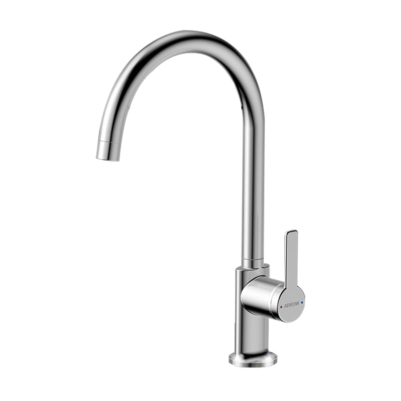 Traditional Kitchen Faucet Solid Color Standard Kitchen Faucet Stainless Steel Single Pattern Clearhalo 'Home Improvement' 'home_improvement' 'home_improvement_kitchen_faucets' 'Kitchen Faucets' 'Kitchen Remodel & Kitchen Fixtures' 'Kitchen Sinks & Faucet Components' 'kitchen_faucets' 7080817