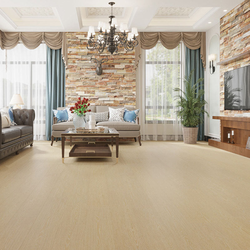 Waterproof Laminate Floor Wooden Indoor Scratch Resistant Rectangular Textured Laminate Yellow Clearhalo 'Flooring 'Home Improvement' 'home_improvement' 'home_improvement_laminate_flooring' 'Laminate Flooring' 'laminate_flooring' Walls and Ceiling' 7080832