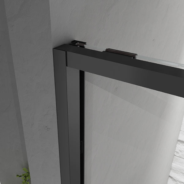 Semi Frameless Shower Doors Scratch Resistant Single Sliding Shower Doors Clearhalo 'Bathroom Remodel & Bathroom Fixtures' 'Home Improvement' 'home_improvement' 'home_improvement_shower_tub_doors' 'Shower and Tub Doors' 'shower_tub_doors' 'Showers & Bathtubs' 7081064