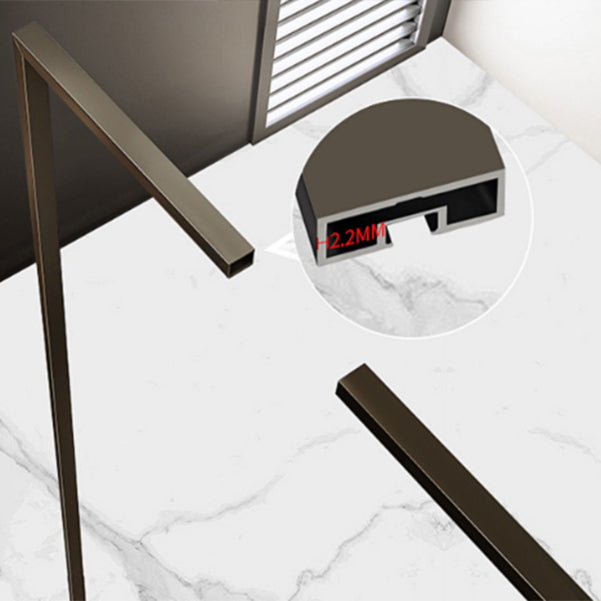 Tempered Shower Door Framed Scratch Resistant Shower Bath Door Clearhalo 'Bathroom Remodel & Bathroom Fixtures' 'Home Improvement' 'home_improvement' 'home_improvement_shower_tub_doors' 'Shower and Tub Doors' 'shower_tub_doors' 'Showers & Bathtubs' 7081085