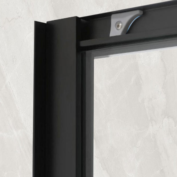 Single Sliding Framed 74.8" H Shower Bath Door Modern Tempered Shower Door Clearhalo 'Bathroom Remodel & Bathroom Fixtures' 'Home Improvement' 'home_improvement' 'home_improvement_shower_tub_doors' 'Shower and Tub Doors' 'shower_tub_doors' 'Showers & Bathtubs' 7081113