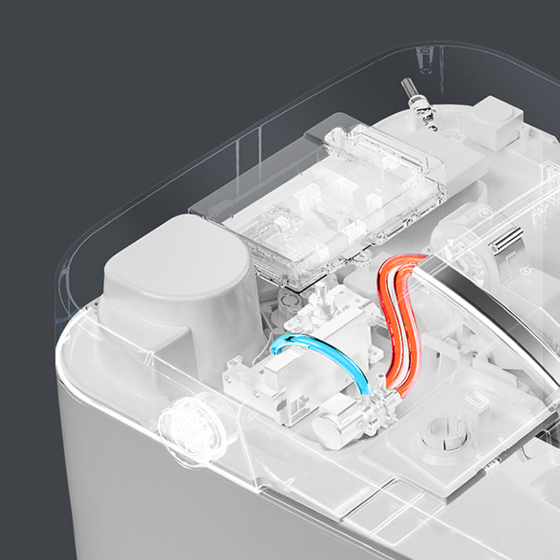 Contemporary Wall Hung Flush Toilet Heated Seat Included Urine Toilet for Bathroom Clearhalo 'Bathroom Remodel & Bathroom Fixtures' 'Home Improvement' 'home_improvement' 'home_improvement_toilets' 'Toilets & Bidets' 'Toilets' 7081444