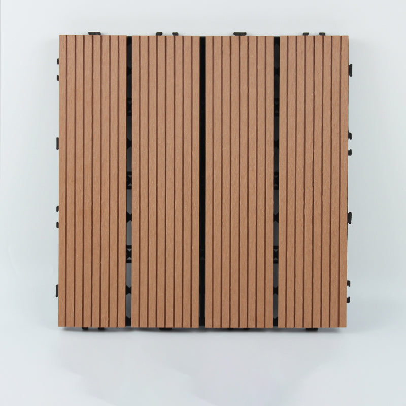 12" X 12"Square PVC Patio Tiles Snapping Installation Outdoor Flooring Tiles Clearhalo 'Home Improvement' 'home_improvement' 'home_improvement_outdoor_deck_tiles_planks' 'Outdoor Deck Tiles & Planks' 'Outdoor Flooring & Tile' 'Outdoor Remodel' 'outdoor_deck_tiles_planks' 7081502