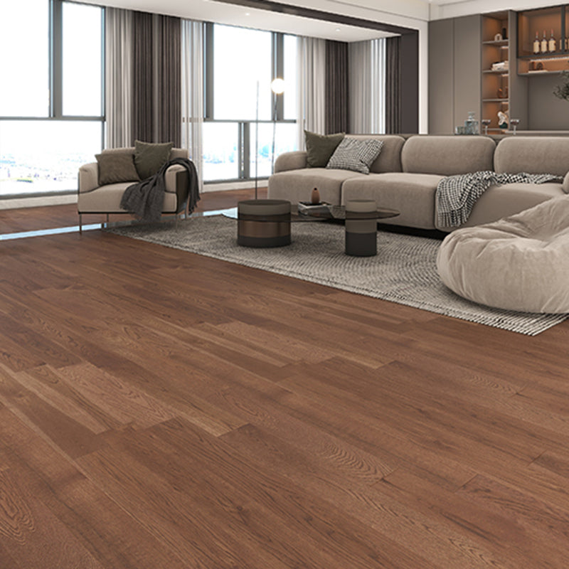 Smooth Wood Flooring Tile Solid Wood Click Lock Wood Tile Set Clearhalo 'Flooring 'Hardwood Flooring' 'hardwood_flooring' 'Home Improvement' 'home_improvement' 'home_improvement_hardwood_flooring' Walls and Ceiling' 7081529