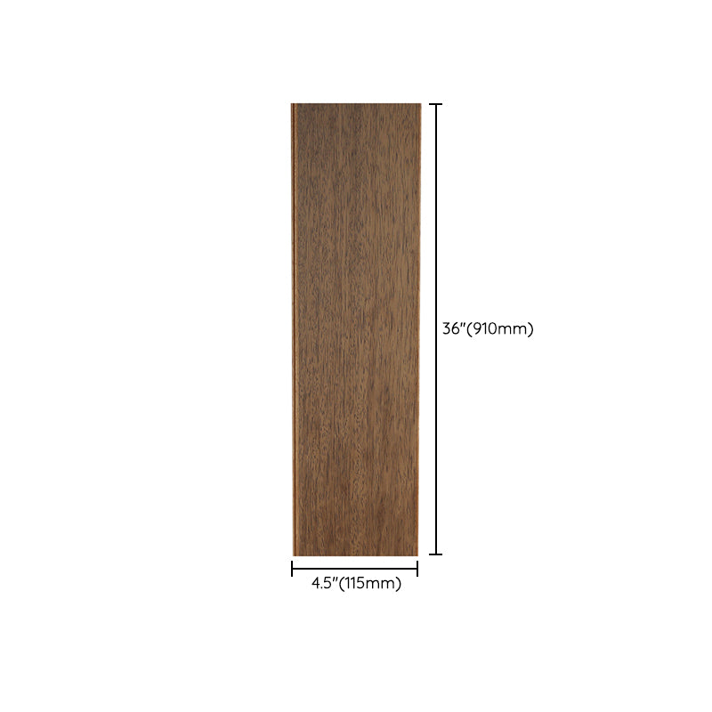 Solid Wood Side Trim Piece Walnut Modern Hardwood Deck Tiles Clearhalo 'Flooring 'Hardwood Flooring' 'hardwood_flooring' 'Home Improvement' 'home_improvement' 'home_improvement_hardwood_flooring' Walls and Ceiling' 7081586