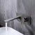 Wall Mounted Bathroom Faucet Waterfall Spout with Lever Handle Dark Gray Wide Handle Clearhalo 'Bathroom Remodel & Bathroom Fixtures' 'Bathroom Sink Faucets' 'Bathroom Sinks & Faucet Components' 'bathroom_sink_faucets' 'Home Improvement' 'home_improvement' 'home_improvement_bathroom_sink_faucets' 7081645