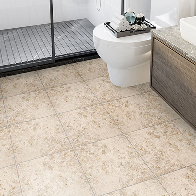 Modern Peel & Stick Mosaic Tile Square PVC Single Tile Tile-Peel & Stick Gray-Khaki Clearhalo 'Flooring 'Home Improvement' 'home_improvement' 'home_improvement_vinyl_flooring' 'Vinyl Flooring' 'vinyl_flooring' Walls and Ceiling' 7082602