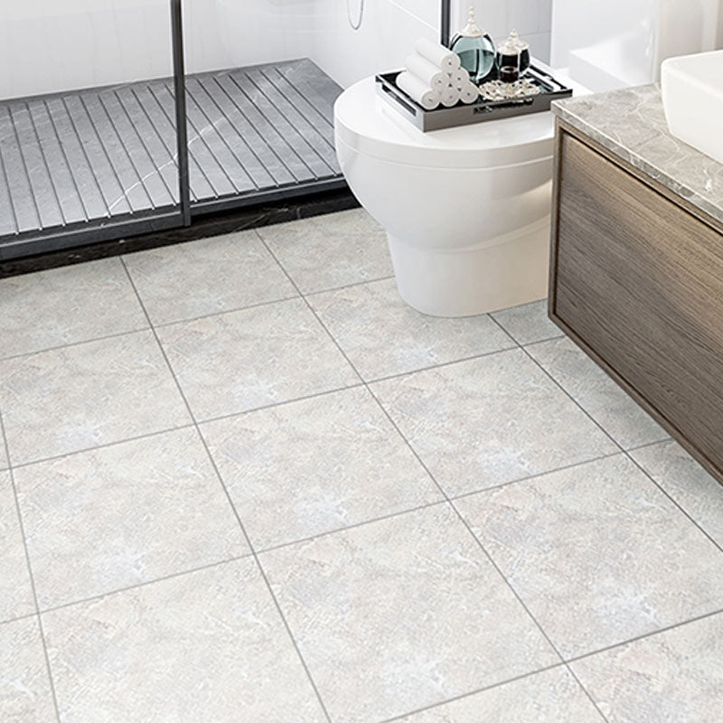 Modern Peel & Stick Mosaic Tile Square PVC Single Tile Tile-Peel & Stick Cream Gray Clearhalo 'Flooring 'Home Improvement' 'home_improvement' 'home_improvement_vinyl_flooring' 'Vinyl Flooring' 'vinyl_flooring' Walls and Ceiling' 7082606