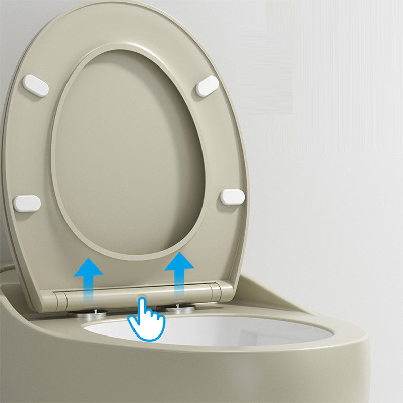 Modern Ceramic Flush Toilet Wall Hung Toilet Bowl for Washroom Clearhalo 'Bathroom Remodel & Bathroom Fixtures' 'Home Improvement' 'home_improvement' 'home_improvement_toilets' 'Toilets & Bidets' 'Toilets' 7087611